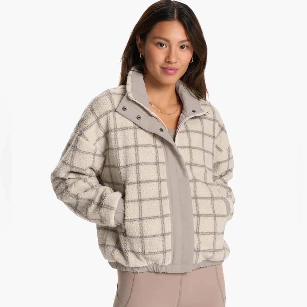 Vuori Plaid Cozy Sherpa Jacket